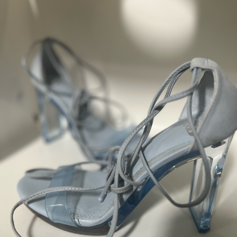 Strappy Blue Heels
